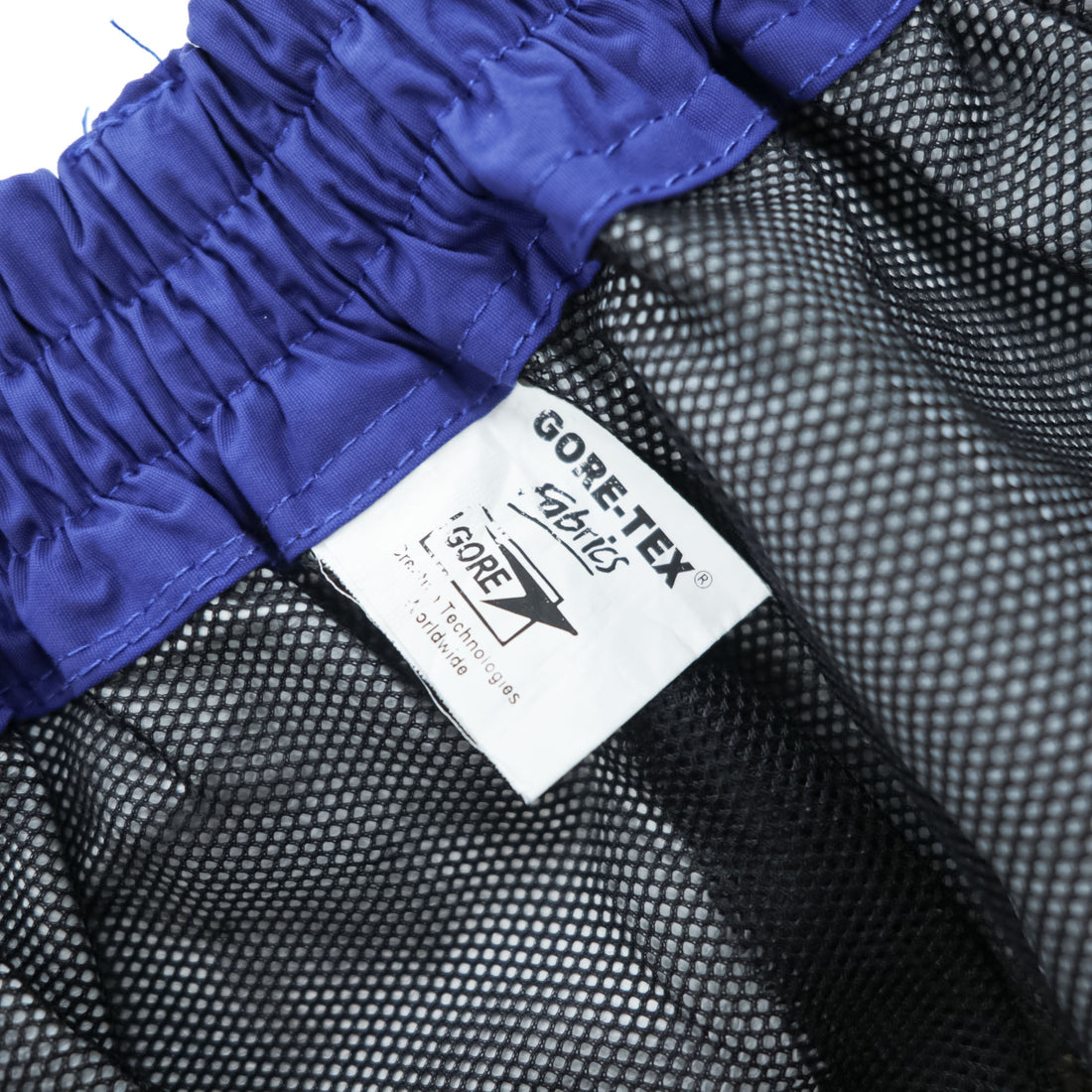 The North Face GORE-TEX Shell Pants Blue/Black Knee Panel Integrated Belt Side-Zip Vent Mesh Lined