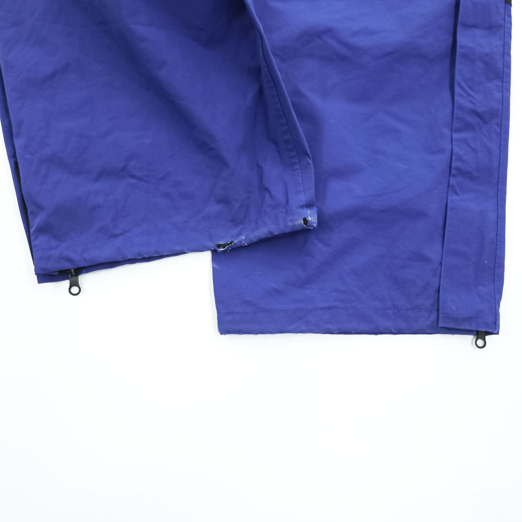 The North Face GORE-TEX Shell Pants Blue/Black Knee Panel Integrated Belt Side-Zip Vent Mesh Lined