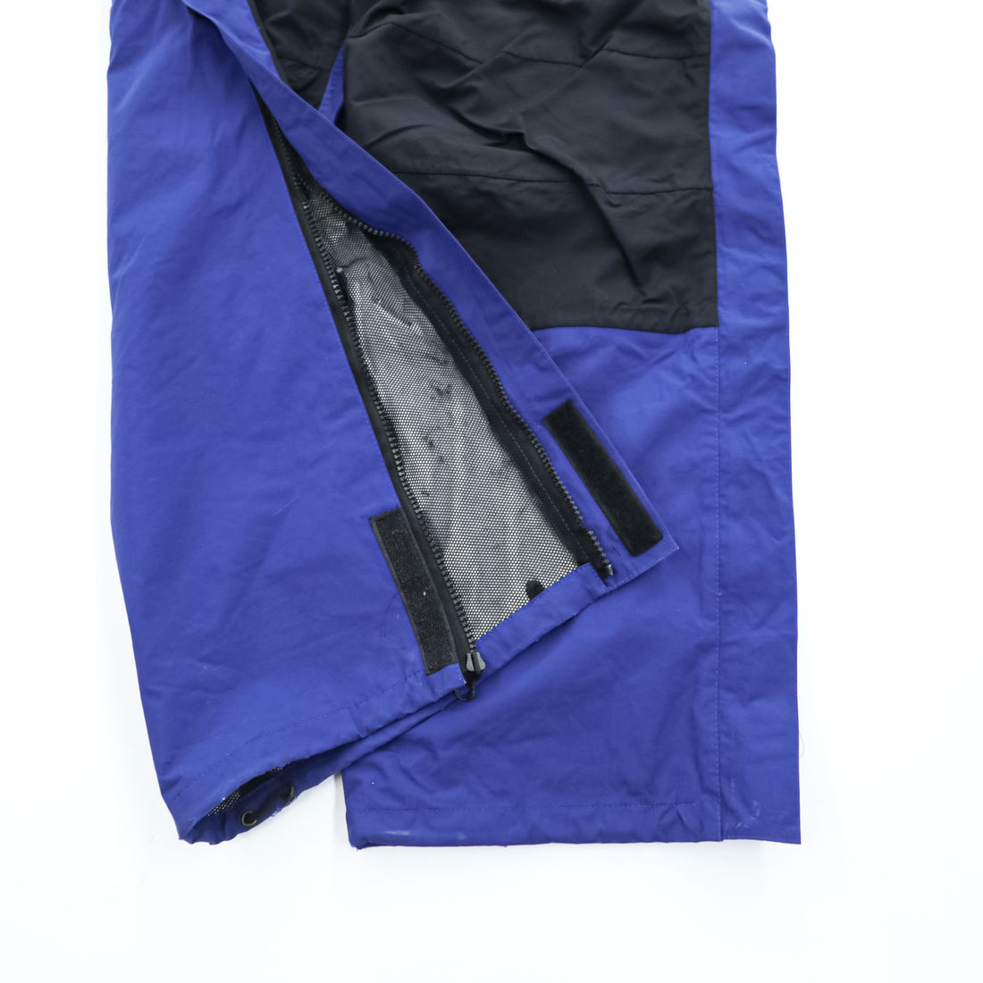 The North Face GORE-TEX Shell Pants Blue/Black Knee Panel Integrated Belt Side-Zip Vent Mesh Lined