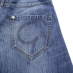 MARITHE FRANCOIS GIRBAUD LE JEAN 立体裁断 デニムパンツ ジーンズ M ストレッチ SEXTAN.G 変形