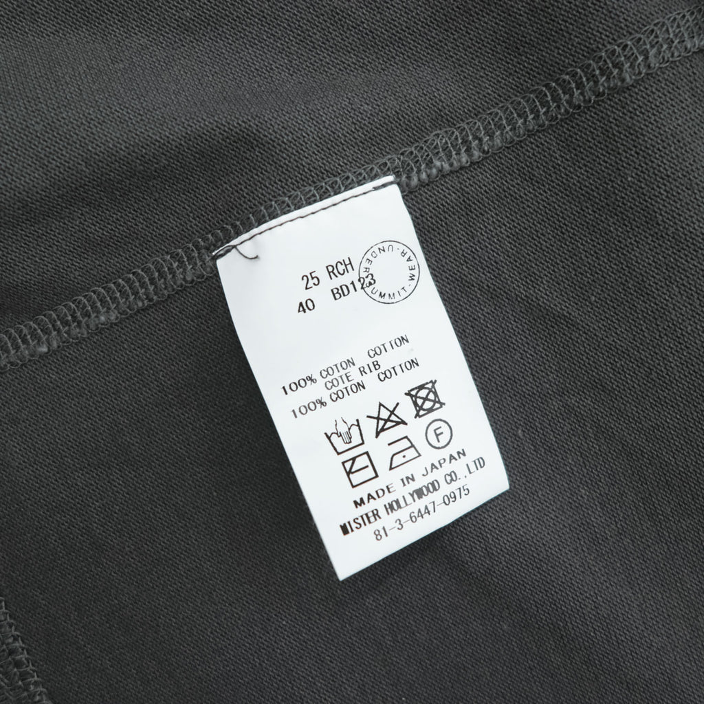 N.HOOLYWOOD Sleeveless T-Shirt Black Cotton Made in Japan Size 40 Tank Top Mister Hollywood 25RCH