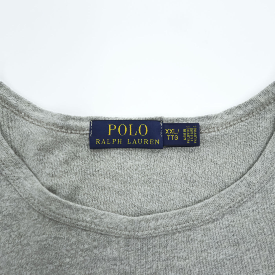 Polo Ralph Lauren Tシャツ 2XL グレー U.S.A 染み込みプリント