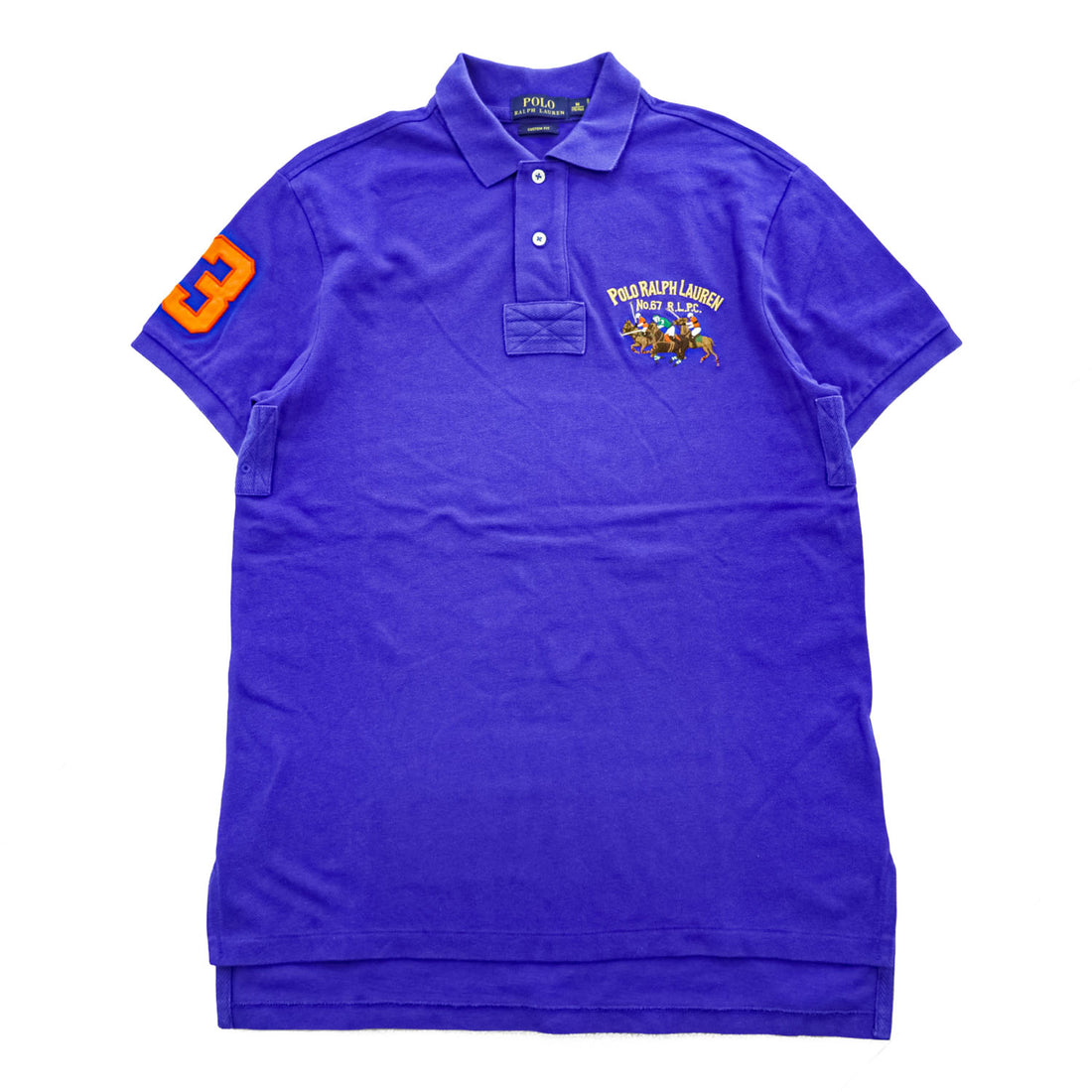 Polo Ralph Lauren Polo Player Shirt Size M, Blue, Embroidered, Custom Fit