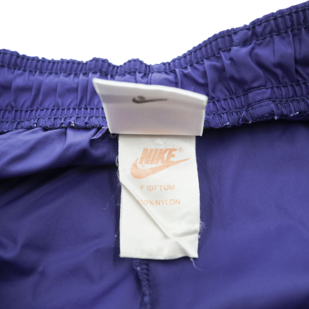 NIKE 90s Vintage Track Pants, Jersey, Size M, Navy, Silver Tag