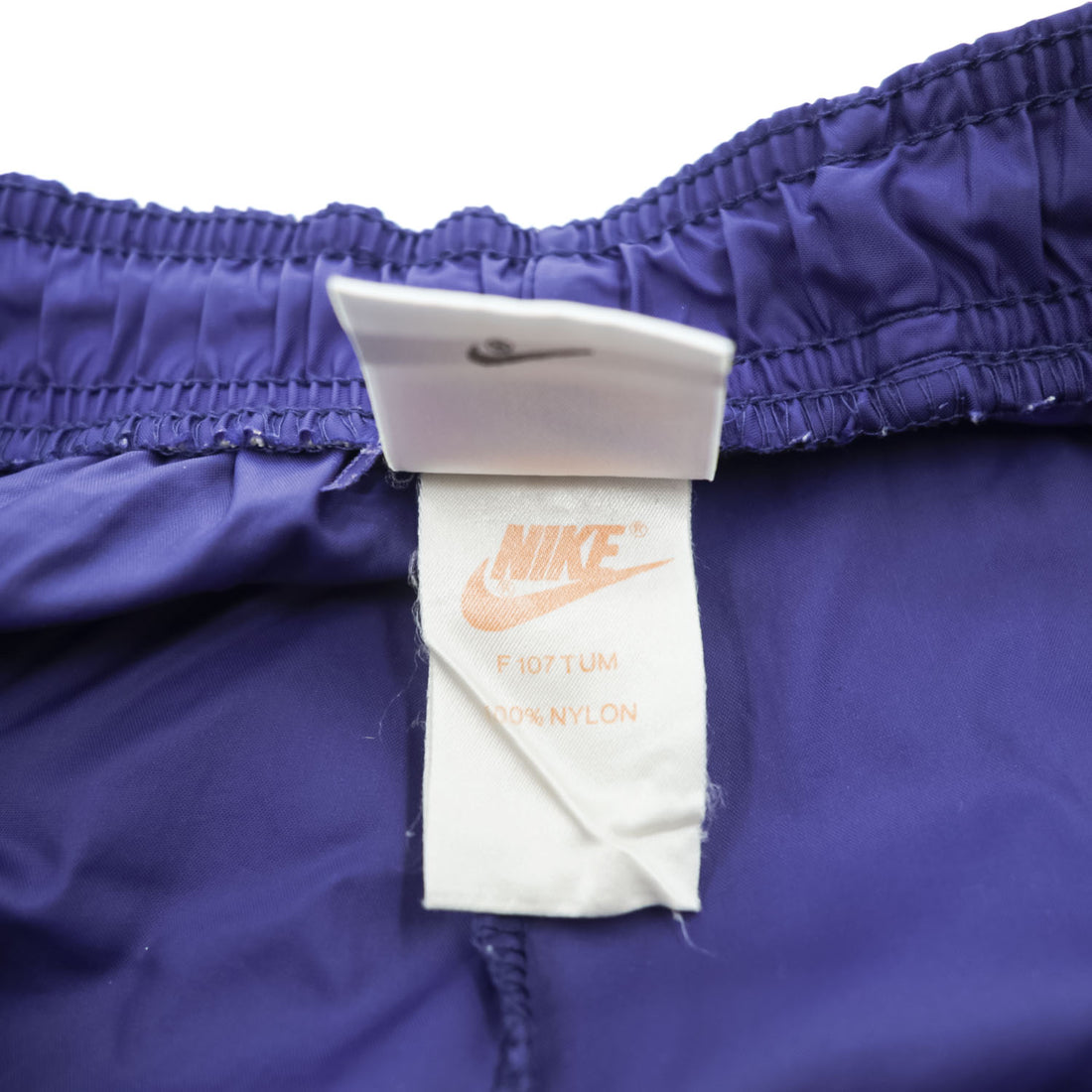 NIKE 90s Vintage Track Pants, Jersey, Size M, Navy, Silver Tag
