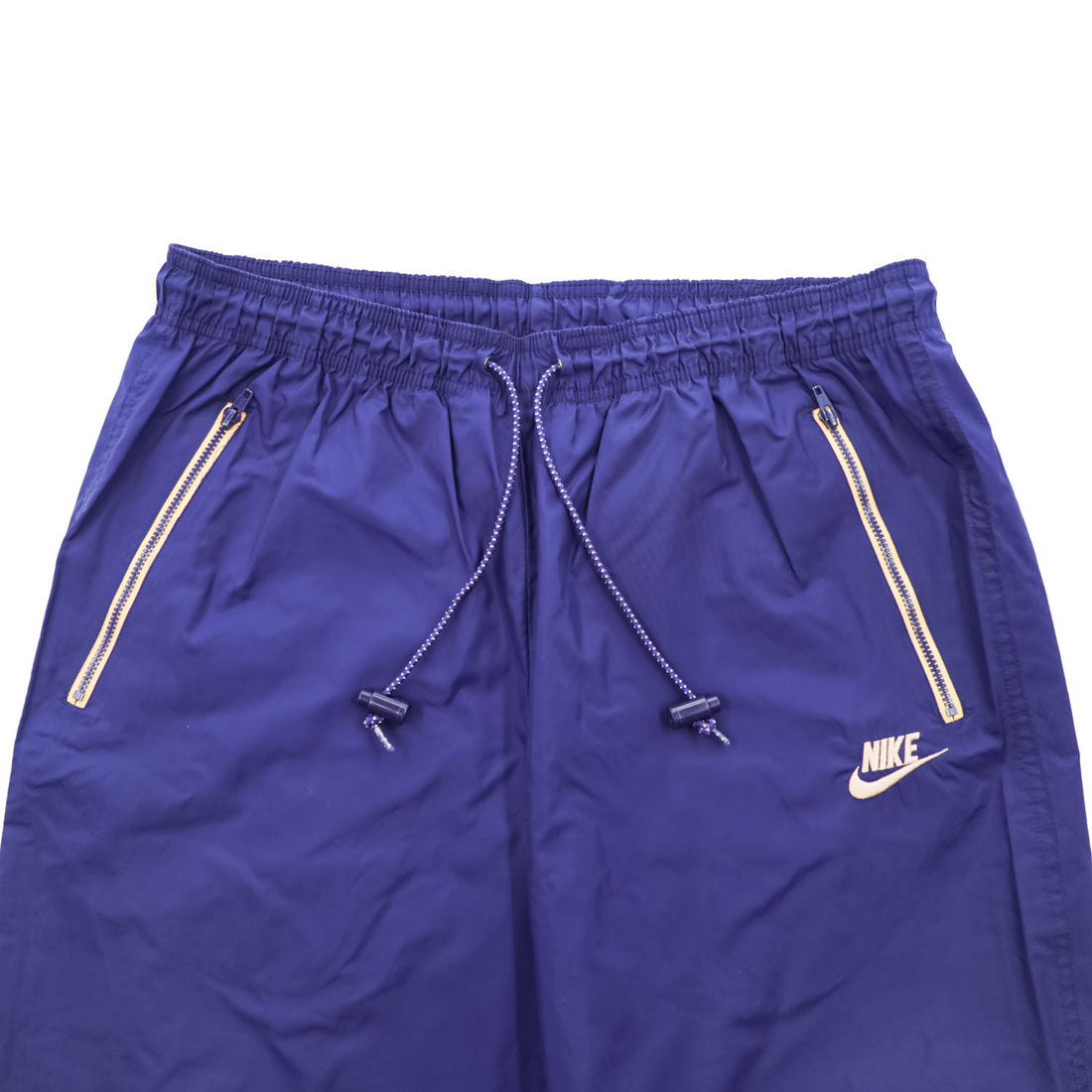 NIKE 90s Vintage Track Pants, Jersey, Size M, Navy, Silver Tag
