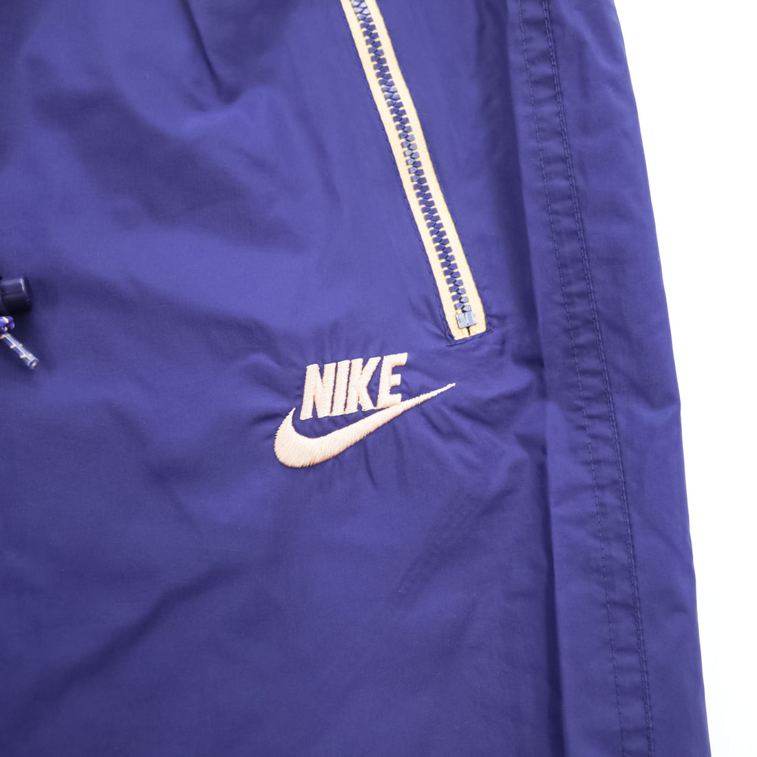NIKE 90s Vintage Track Pants, Jersey, Size M, Navy, Silver Tag