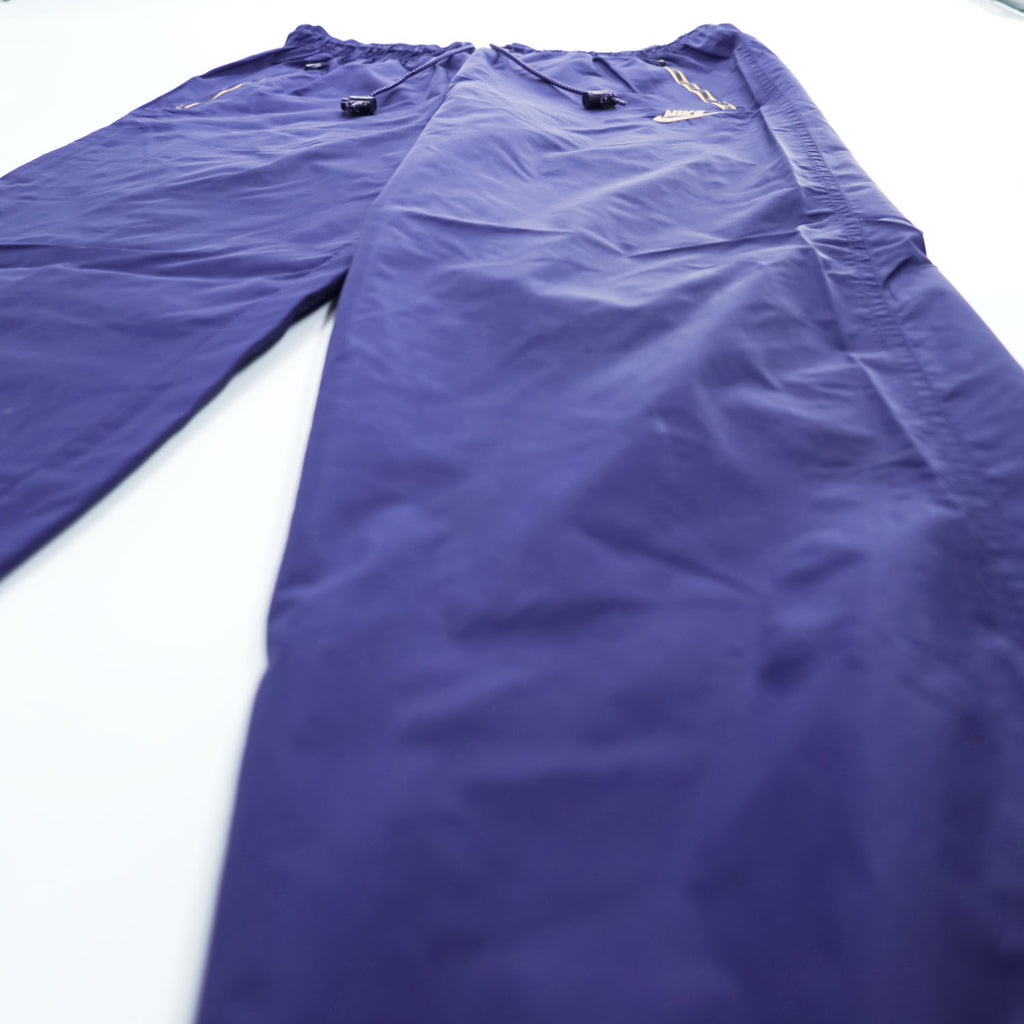 NIKE 90s Vintage Track Pants, Jersey, Size M, Navy, Silver Tag