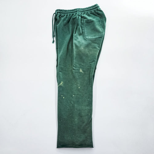 BOWWOW ヴィンテージ加工 スウェットパンツ DISTRESSED SWEAT PANTS AGED M グリーン カットオフ 日本製