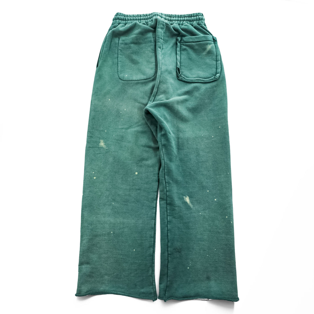 BOWWOW ヴィンテージ加工 スウェットパンツ DISTRESSED SWEAT PANTS AGED M グリーン カットオフ 日本製