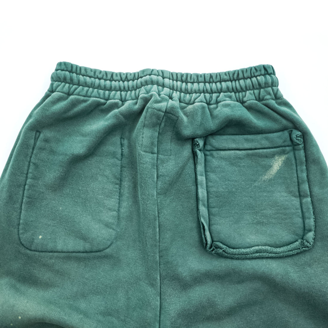 BOWWOW ヴィンテージ加工 スウェットパンツ DISTRESSED SWEAT PANTS AGED M グリーン カットオフ 日本製