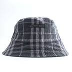 BURBERRY リバーシブル バケットハット ノバチェック ブラック グレー コットンツイル