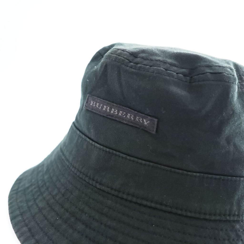 BURBERRY リバーシブル バケットハット ノバチェック ブラック グレー コットンツイル