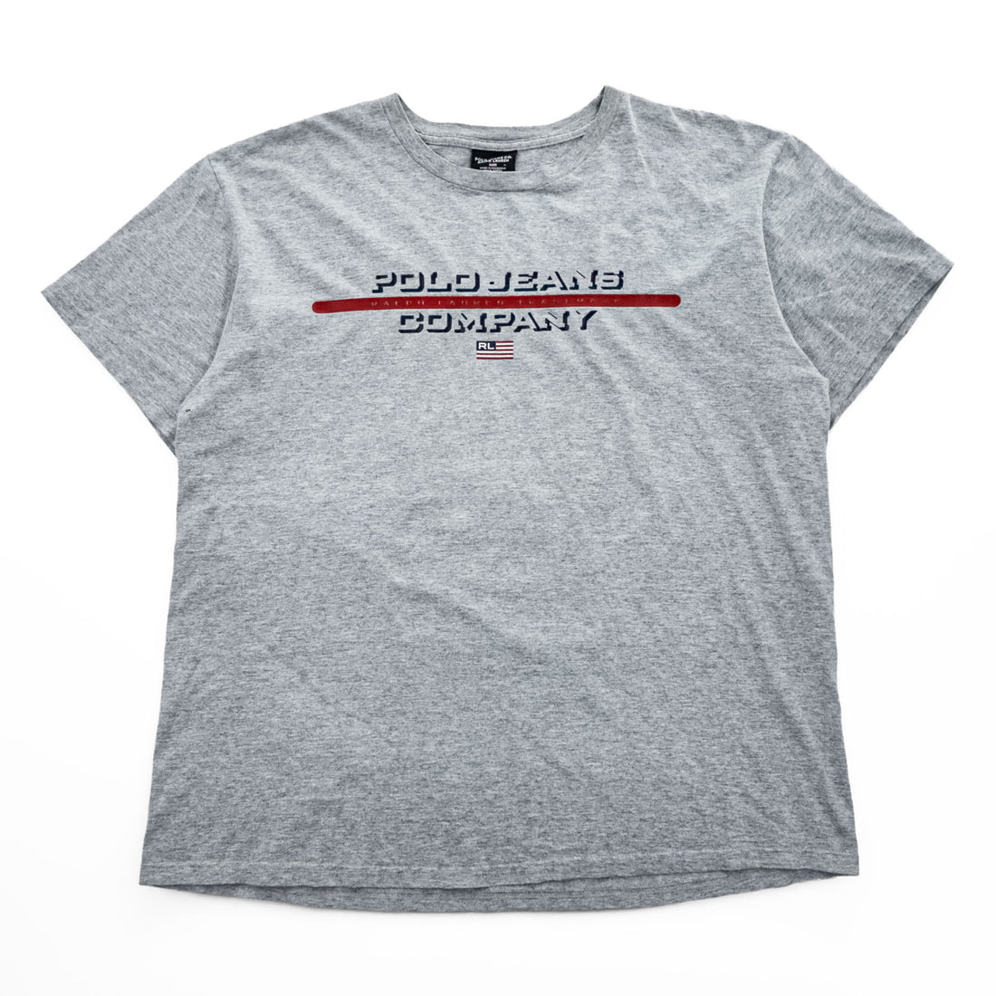 POLO JEANS CO. RALPH LAUREN 90年代 ヴィンテージ Tシャツ L グレー 両面プリント