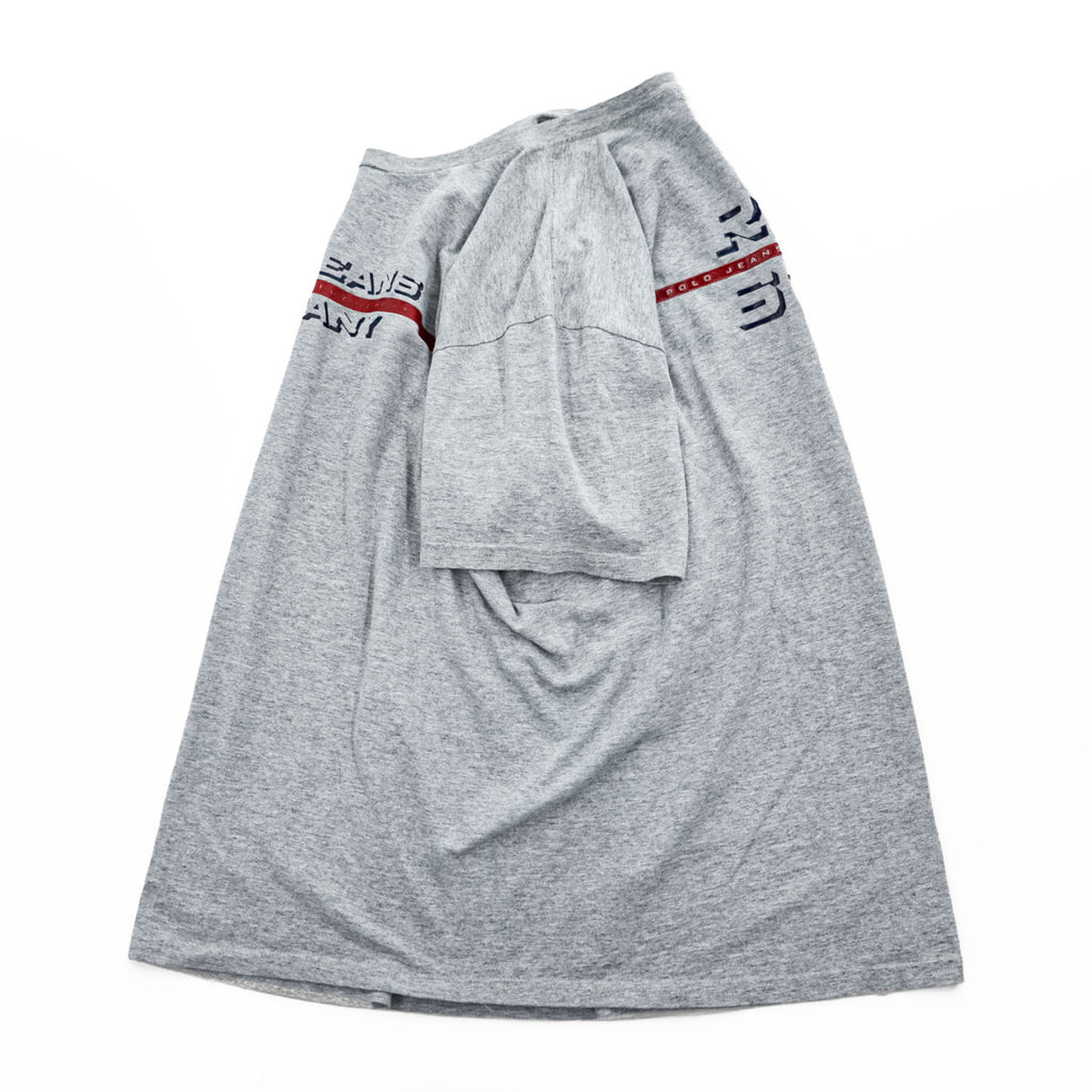 POLO JEANS CO. RALPH LAUREN 90年代 ヴィンテージ Tシャツ L グレー 両面プリント