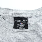 POLO JEANS CO. RALPH LAUREN 90年代 ヴィンテージ Tシャツ L グレー 両面プリント