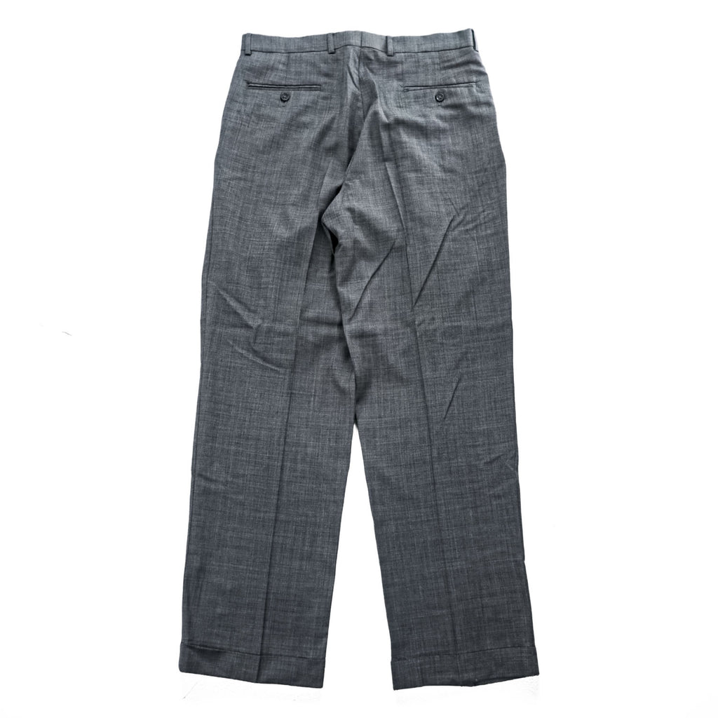 LAUREN RALPH LAUREN 90年代 ヴィンテージ スラックス パンツ L グレー ワイド 2タック プリーツ ダブルカフス