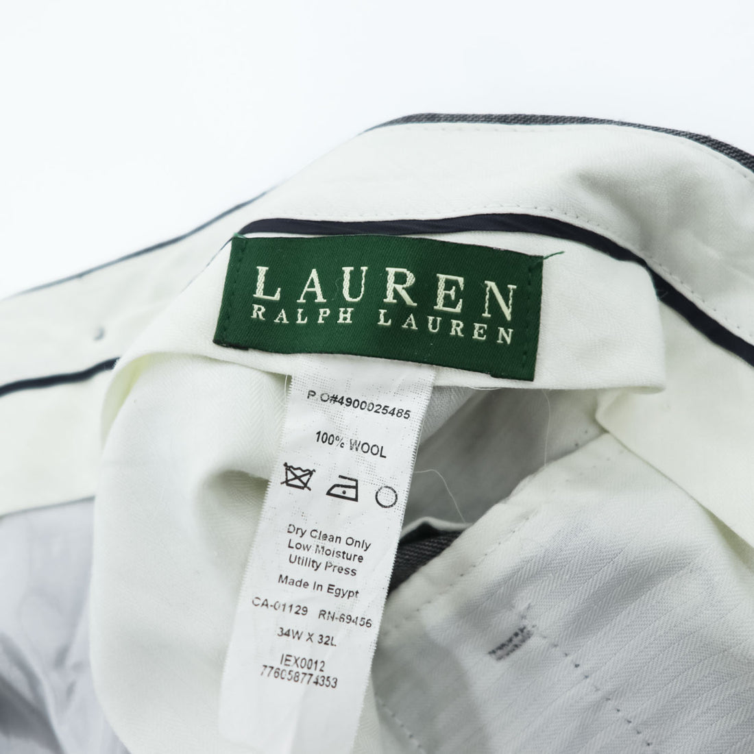 LAUREN RALPH LAUREN 90年代 ヴィンテージ スラックス パンツ L グレー ワイド 2タック プリーツ ダブルカフス