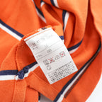 Polo Ralph Lauren 90年代 ヴィンテージ ポロシャツ XL オレンジ ボーダー スモールポニー ロゴ 刺繍