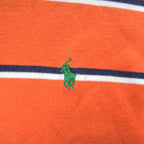 Polo Ralph Lauren 90年代 ヴィンテージ ポロシャツ XL オレンジ ボーダー スモールポニー ロゴ 刺繍
