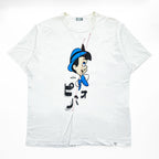 kolor BEACON 日本製 Disney ピノキオ 再構築グラフィック Tシャツ ホワイト 23SBM-T03232