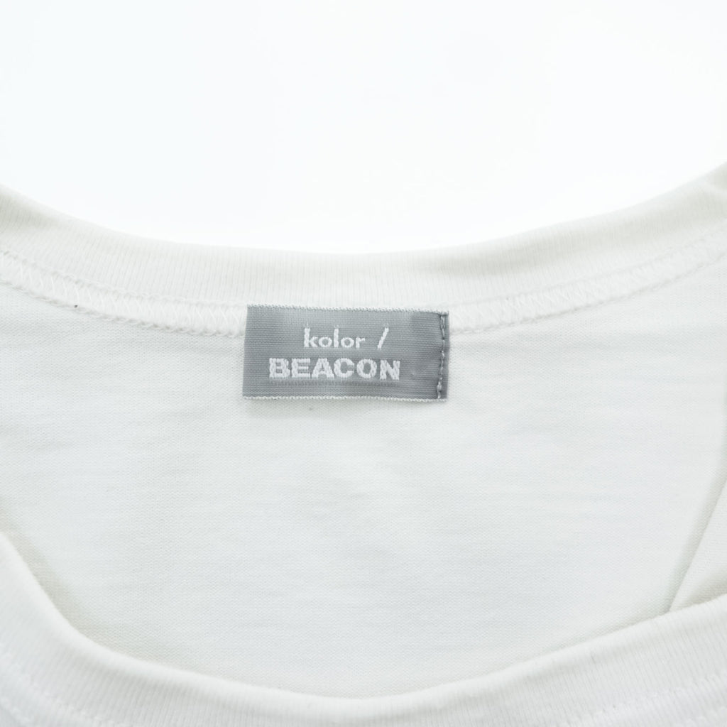 kolor BEACON 日本製 Disney ピノキオ 再構築グラフィック Tシャツ ホワイト 23SBM-T03232