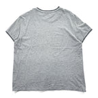 Polo Ralph Lauren リブライン 鹿の子 Tシャツ XL CUSTOM SLIM FIT グレー スモールポニー ロゴ 刺繍
