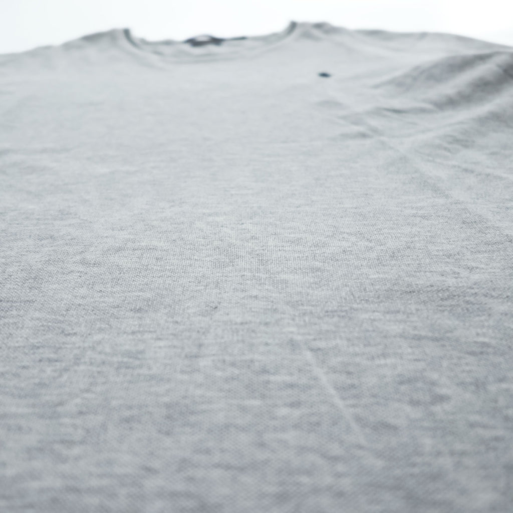Polo Ralph Lauren リブライン 鹿の子 Tシャツ XL CUSTOM SLIM FIT グレー スモールポニー ロゴ 刺繍