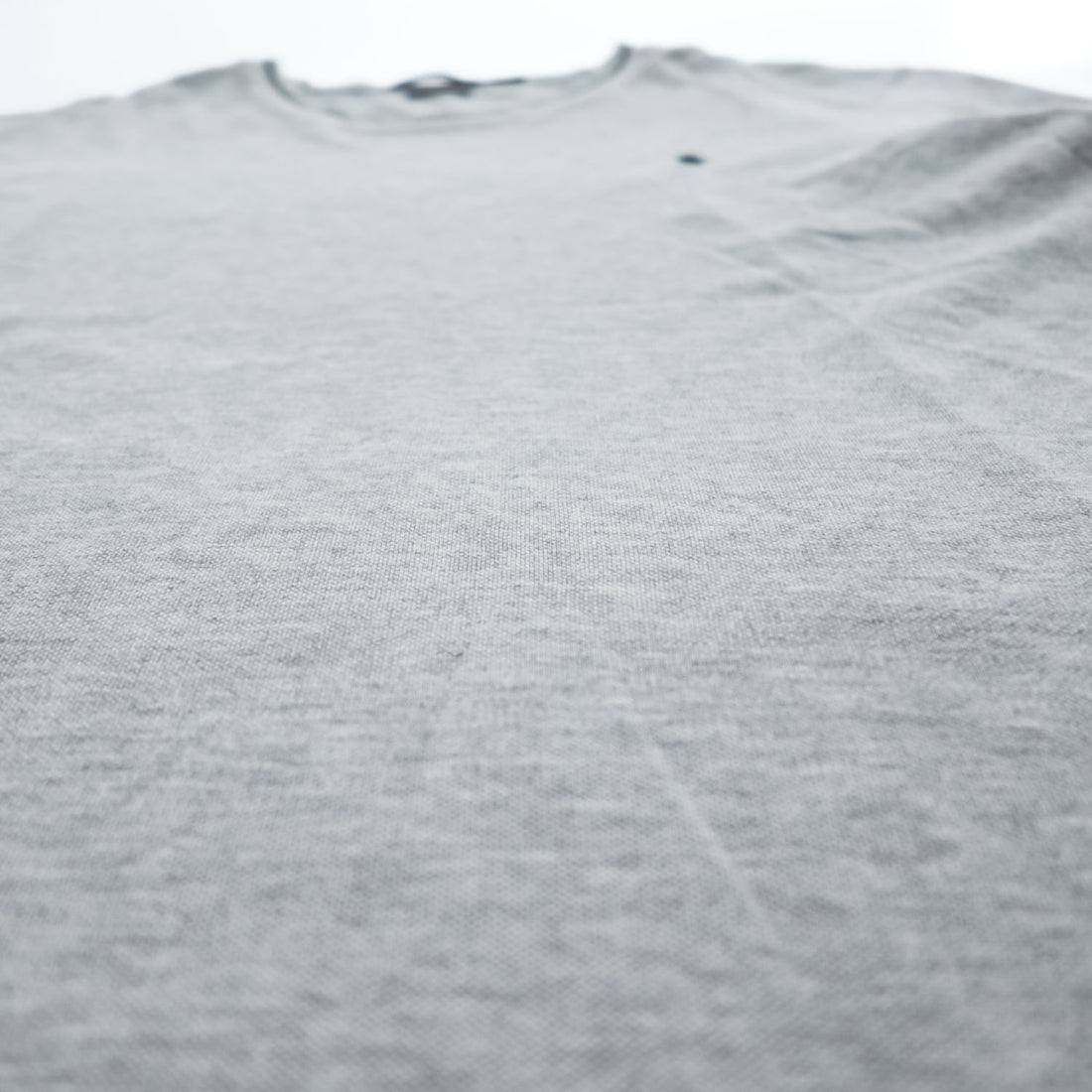 Polo Ralph Lauren リブライン 鹿の子 Tシャツ XL CUSTOM SLIM FIT グレー スモールポニー ロゴ 刺繍