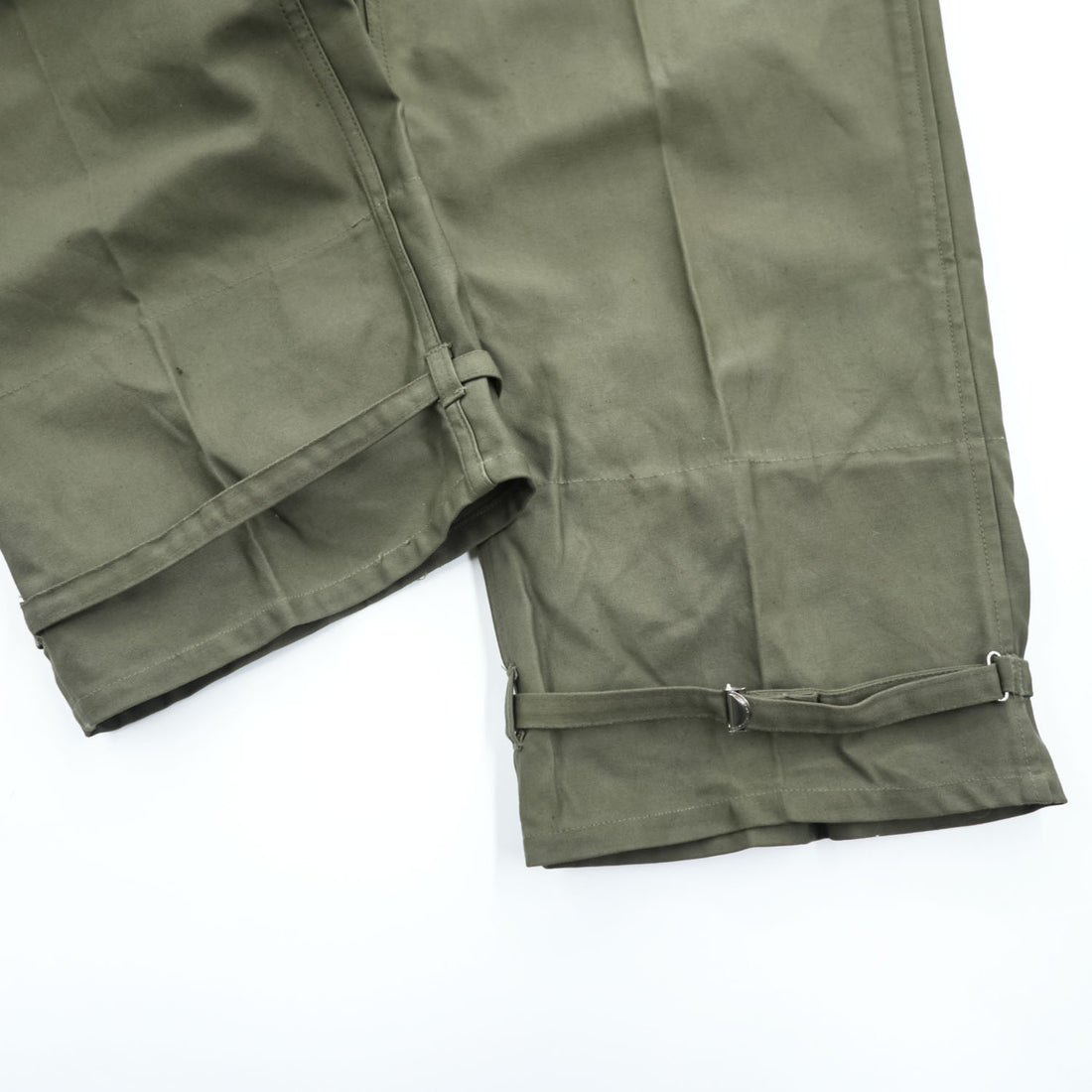 60年代 西ドイツ軍 ミリタリー ヴィンテージ サスペンダー オーバーパンツ カーゴ ワークパンツ カーキ グリーン ベルト付 LINDAU & CO.KG.