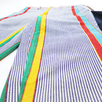 DOVER STREET MARKET GINZA限定 FACEWEL ( FACETASM × DIGAWEL ) 日本製 3WAY マルチカラー ストライプパンツ プリーツスカート付き COMME des GARÇONS