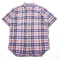 Ralph Lauren インド製 マドラスチェック 半袖シャツ XL ボタンダウン 胸ポケット Indian Madras