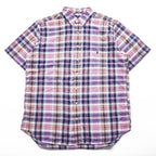 Ralph Lauren インド製 マドラスチェック 半袖シャツ XL ボタンダウン 胸ポケット Indian Madras