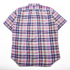 Ralph Lauren インド製 マドラスチェック 半袖シャツ XL ボタンダウン 胸ポケット Indian Madras