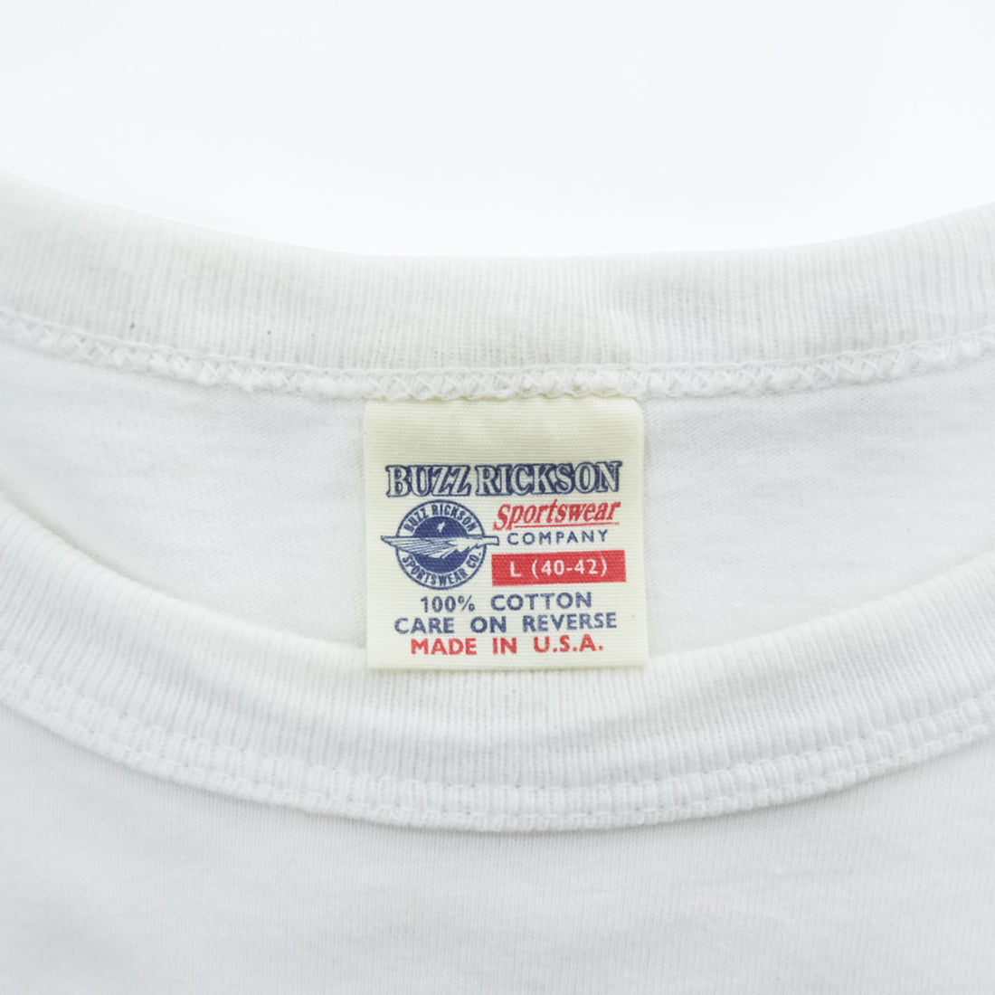 BUZZ RICKSON'S USA製 Tシャツ L ホワイト バックプリント U.S.ARMY AIR FORCES ピンナップガール