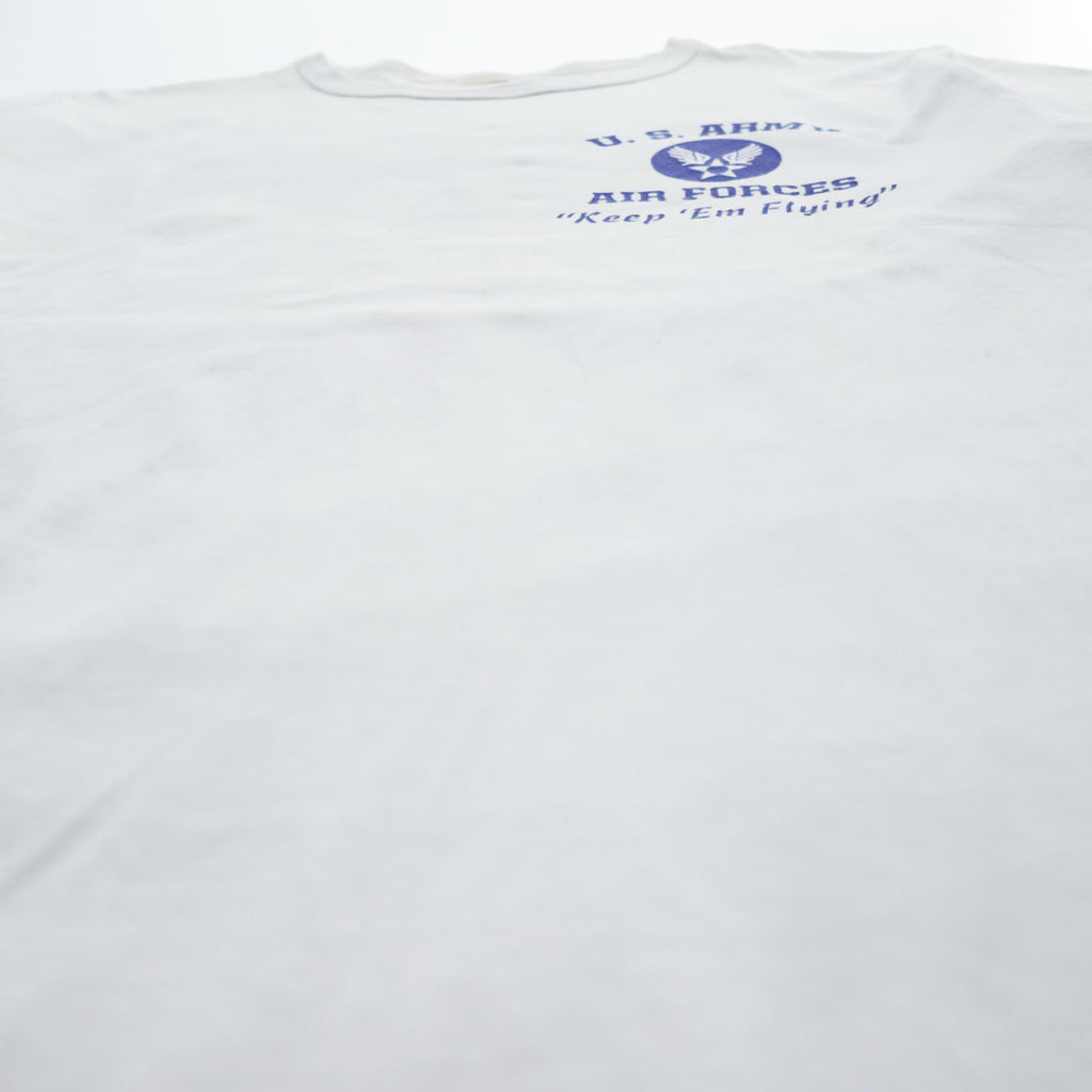 BUZZ RICKSON'S USA製 Tシャツ L ホワイト バックプリント U.S.ARMY AIR FORCES ピンナップガール