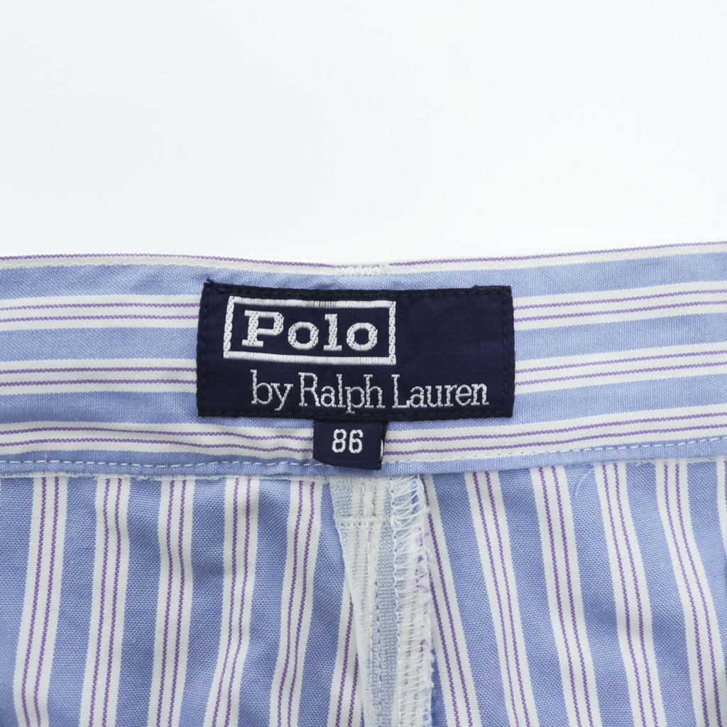 Polo Ralph Lauren 90年代 ヴィンテージ スラックス パンツ L ブルー ストライプ THE CLASSIC GOLF PANT