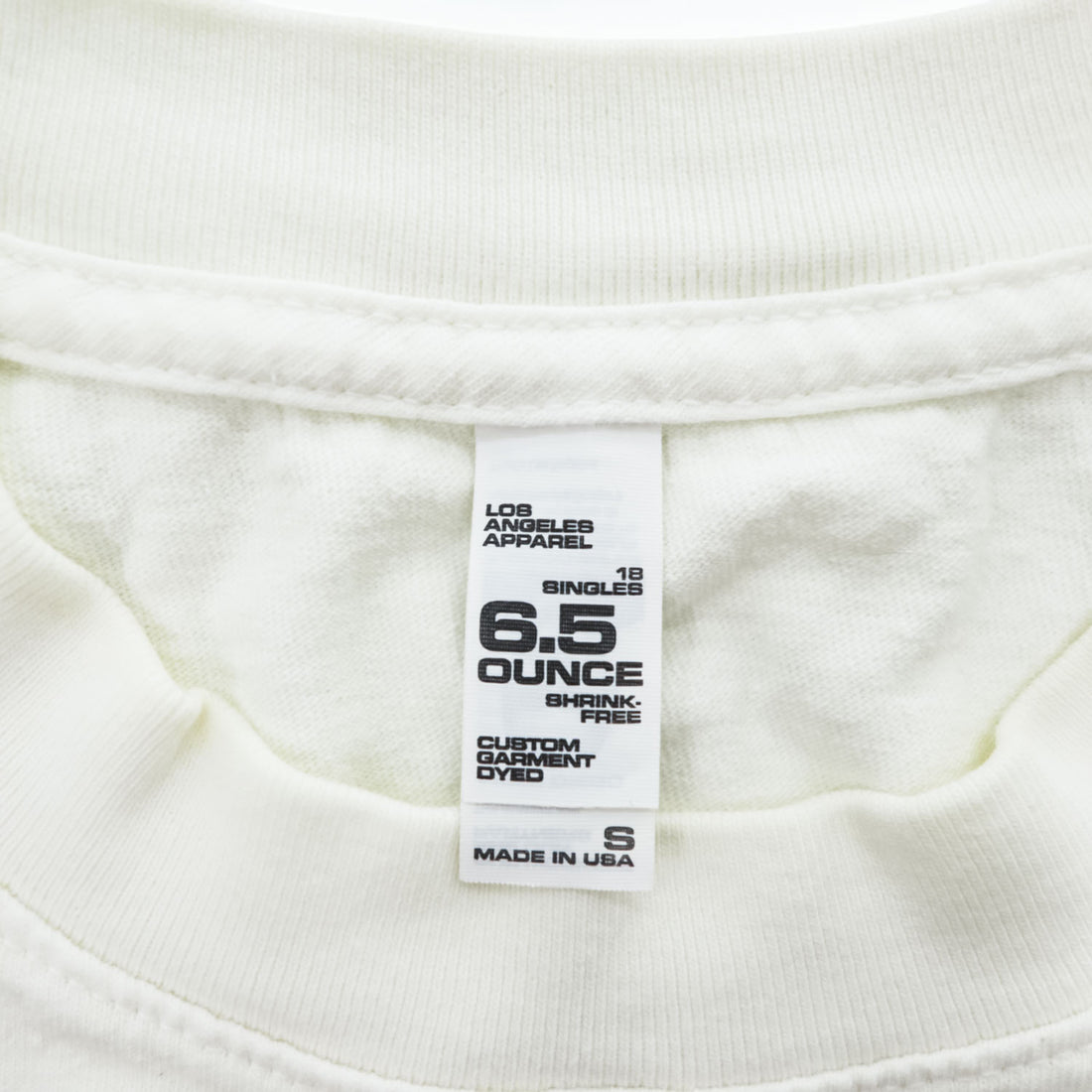 Los Angeles Apparel 米国製 6.5オンス ノースリーブ カットオフTシャツ タンクトップ ホワイト USA製