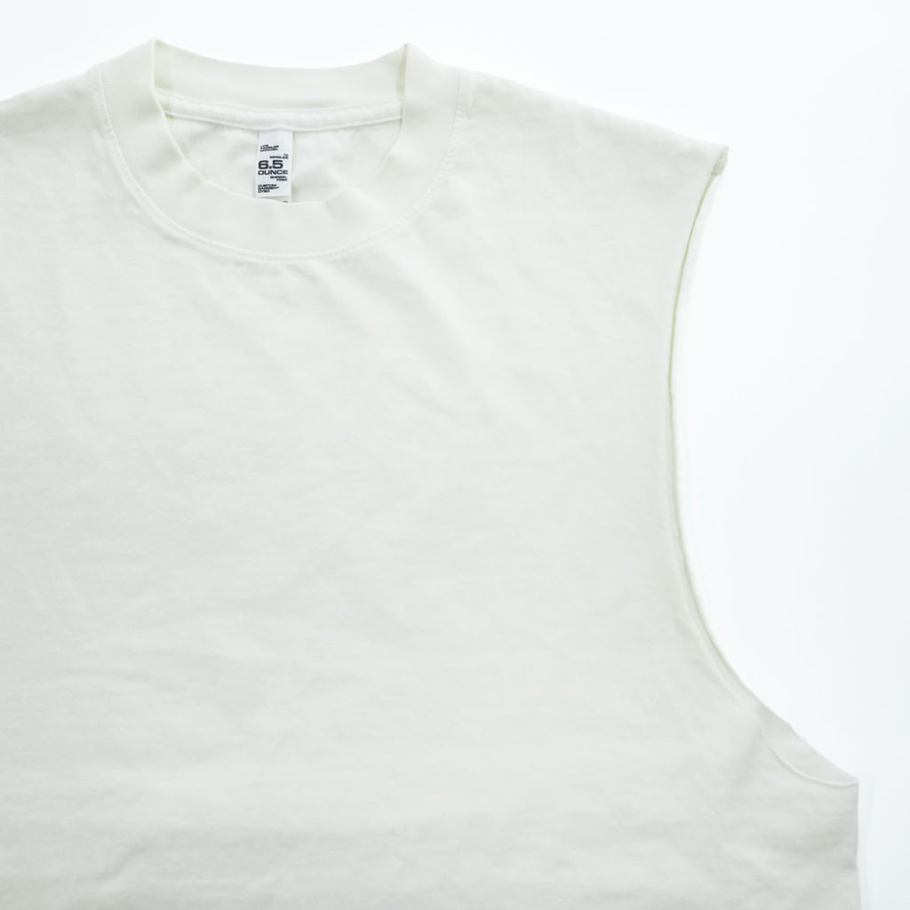 Los Angeles Apparel 米国製 6.5オンス ノースリーブ カットオフTシャツ タンクトップ ホワイト USA製