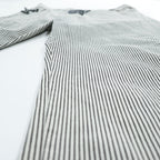FACETASM アシンメトリー BIG&SLIM ヒッコリーデニムパンツ ジーンズ 2 ホワイト ワイド ストライプ ZUK-5030-03 日本製