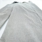 FACETASM アシンメトリー BIG&SLIM ヒッコリーデニムパンツ ジーンズ 2 ホワイト ワイド ストライプ ZUK-5030-03 日本製