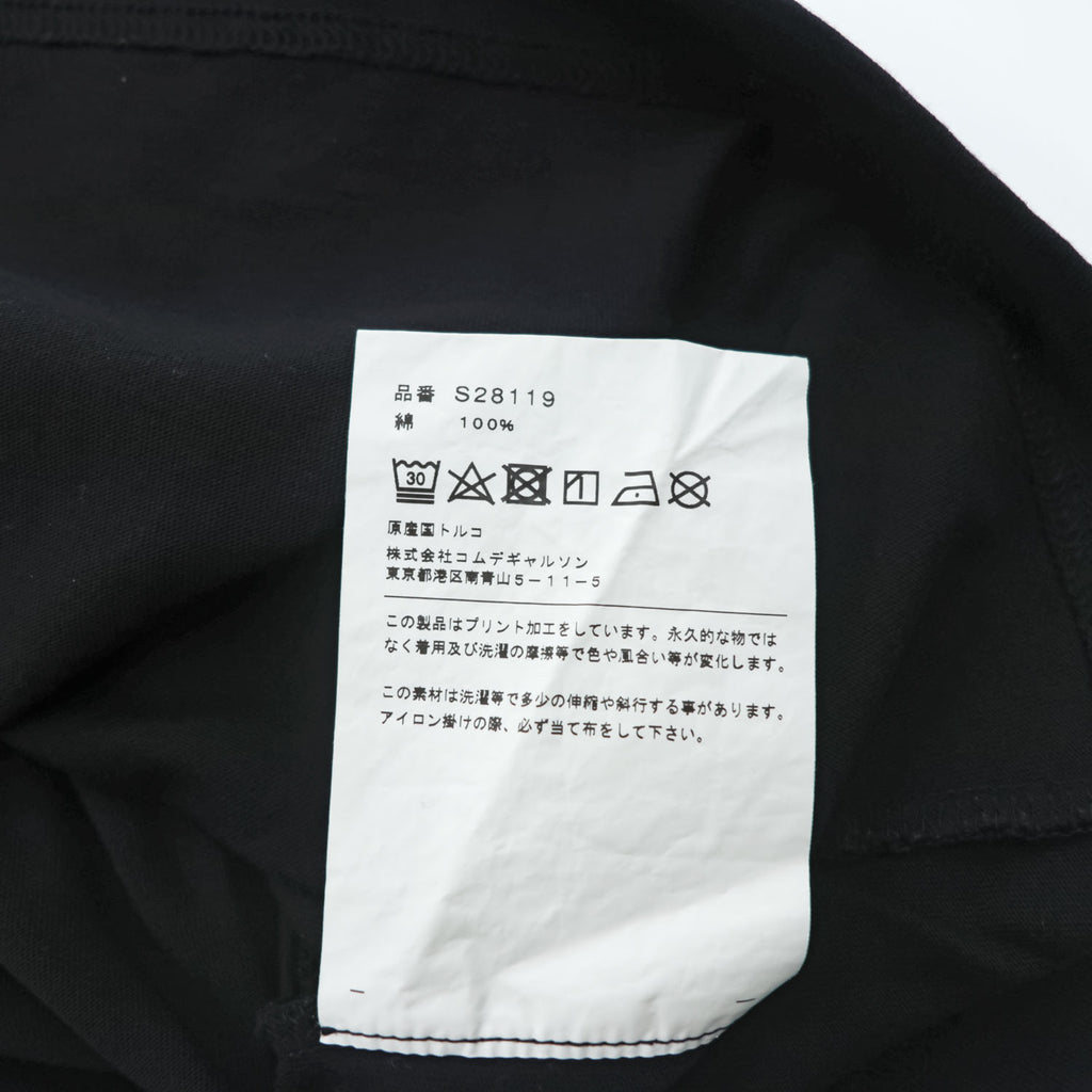 COMME des GARCONS SHIRT ワンポイントロゴ Tシャツ L ブラック S28119 トルコ製