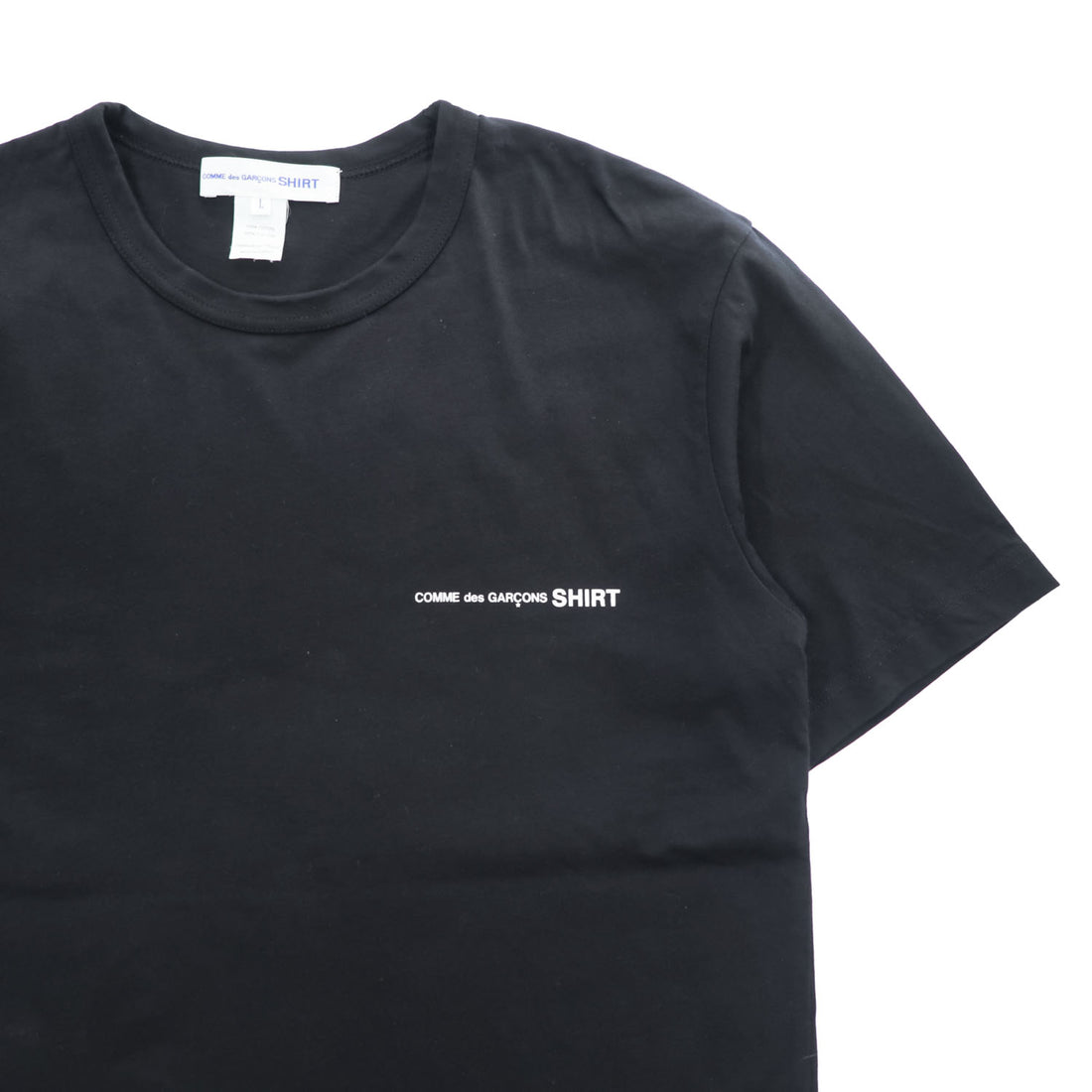COMME des GARCONS SHIRT ワンポイントロゴ Tシャツ L ブラック S28119 トルコ製