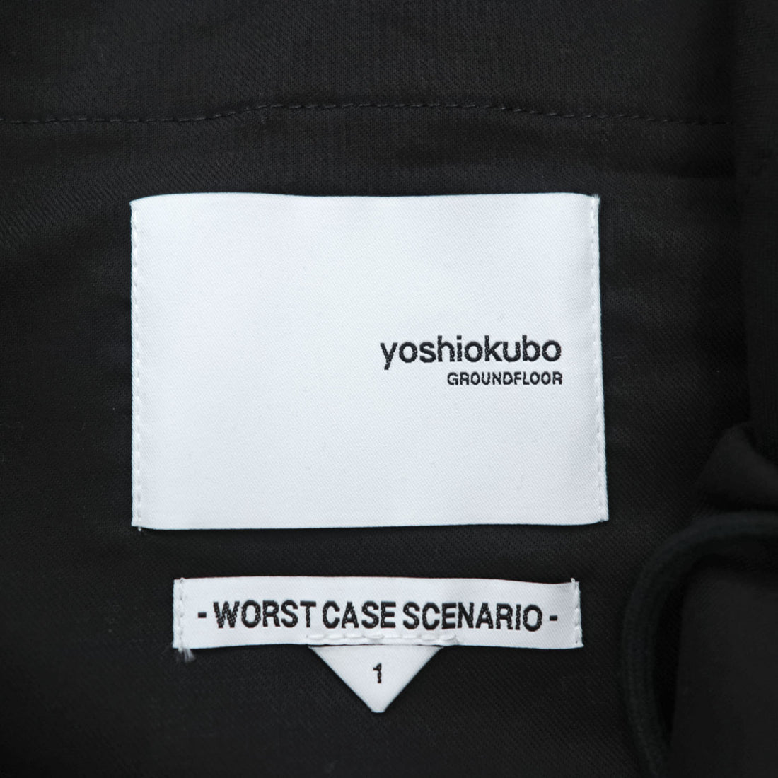 yoshiokubo GROUNDFLOOR × nowartt 日本製 ナイロン タック プリーツ スラックス パンツ ダークネイビー 切替 WORST CASE SCENARIO YKS19416 未使用品