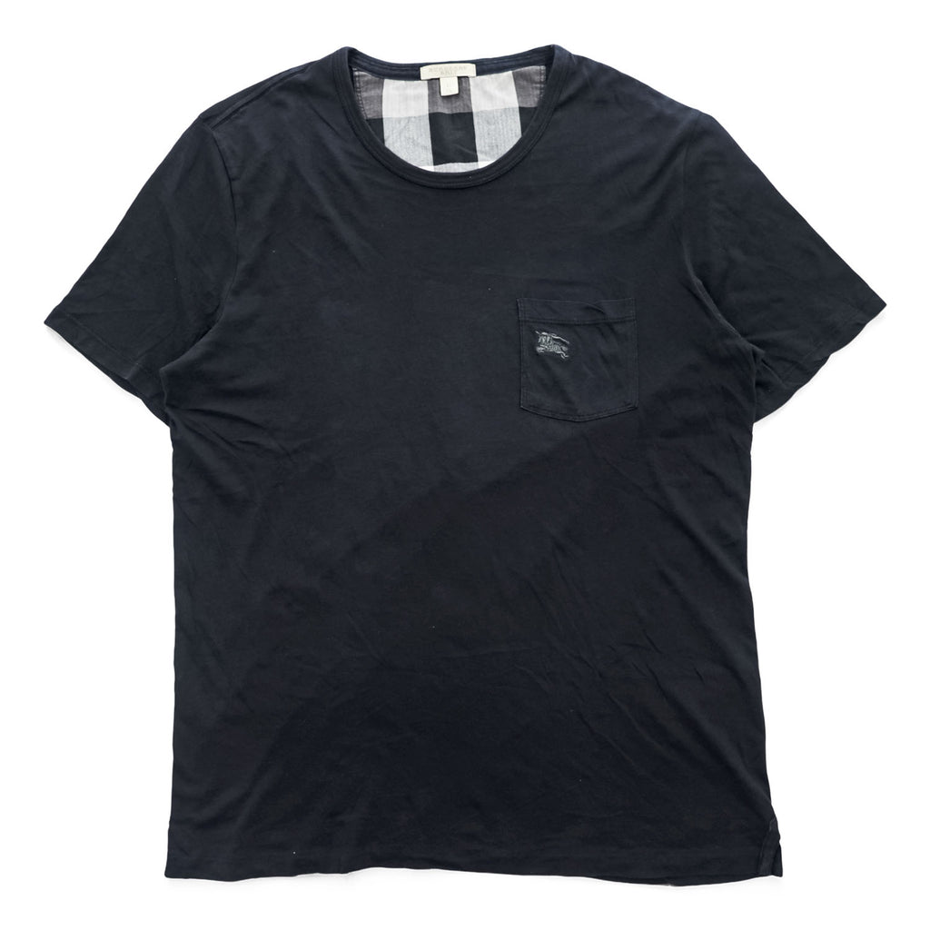 BURBERRY BRIT ポケット Tシャツ XL ブラック ワンポイントロゴ トルコ製