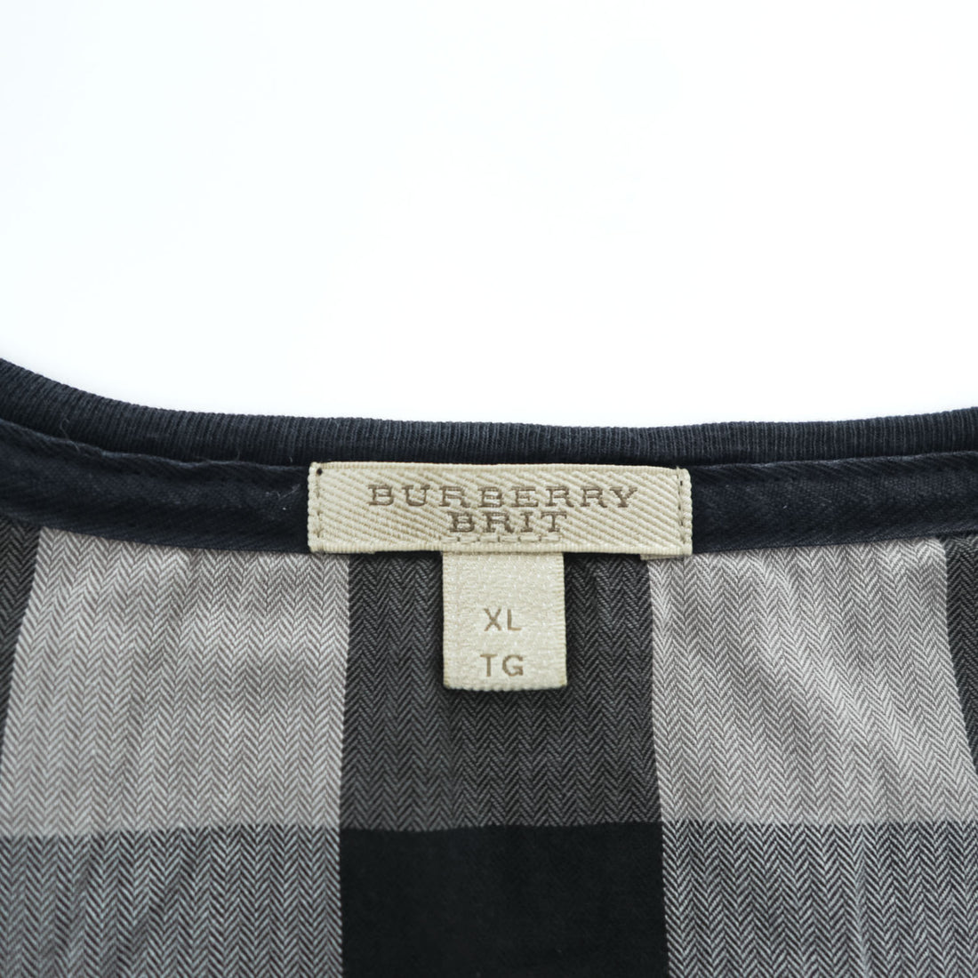 BURBERRY BRIT ポケット Tシャツ XL ブラック ワンポイントロゴ トルコ製
