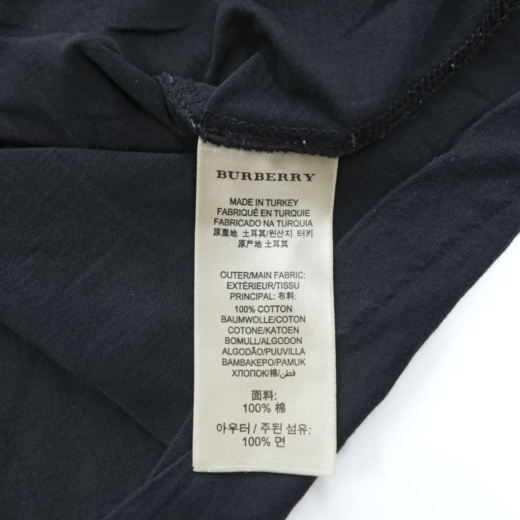 BURBERRY BRIT ポケット Tシャツ XL ブラック ワンポイントロゴ トルコ製