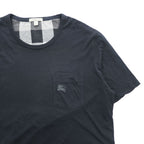 BURBERRY BRIT ポケット Tシャツ XL ブラック ワンポイントロゴ トルコ製