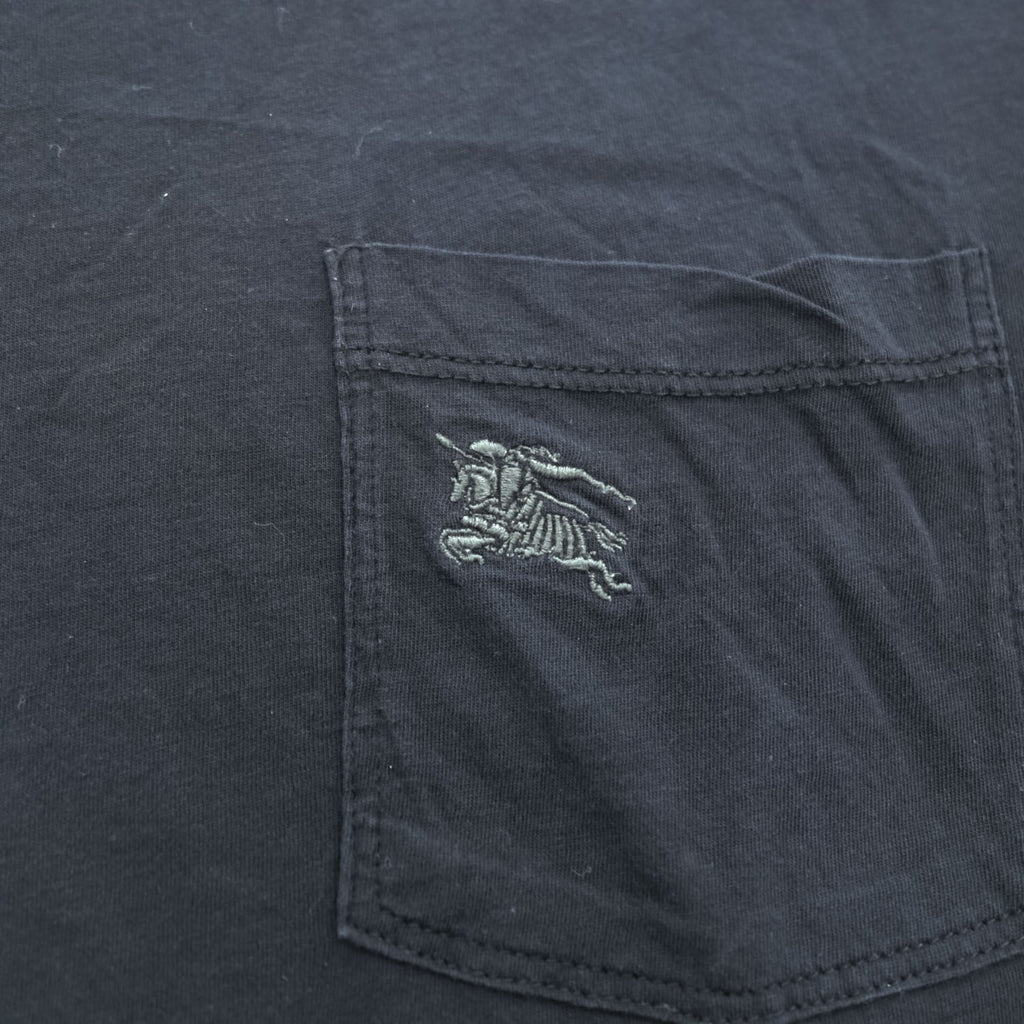 BURBERRY BRIT ポケット Tシャツ XL ブラック ワンポイントロゴ トルコ製