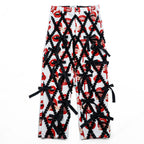 KIDILL × Trevor Brown リボンパンツ Ribbon Pants スラックス ホワイト 総柄 リップ KL598-FM 日本製